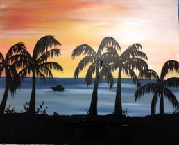 104 Florida Palm Sunset